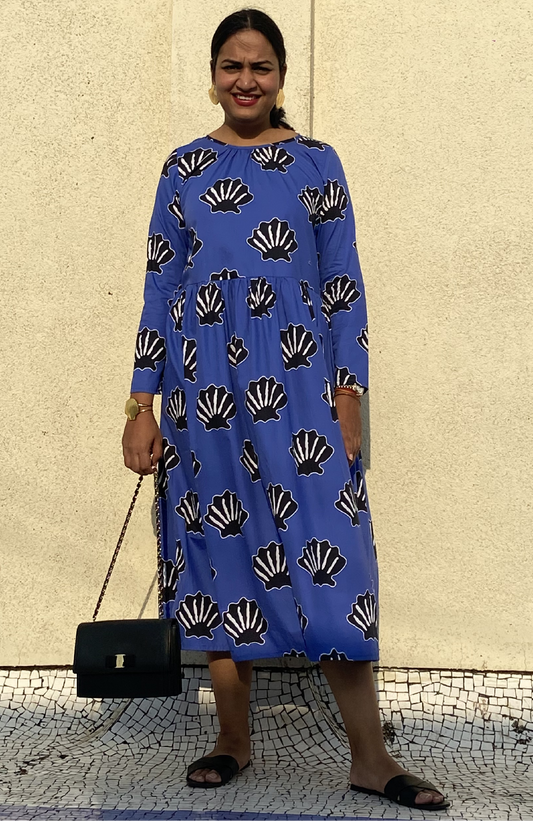 Princess Maxi Dress - Blue Shell